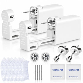 Anzero front packaging showing sterile single-use kit and contents for safe home piercing