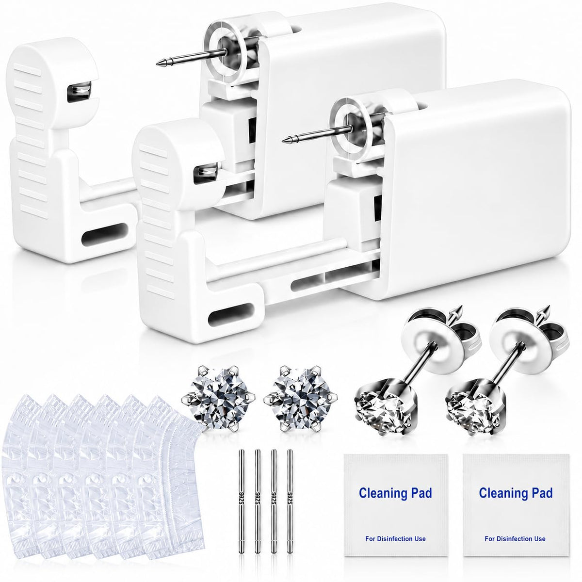 Anzero front packaging showing kit and benefits for safe piercing
