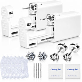Anzero front packaging showing kit and benefits for safe piercing