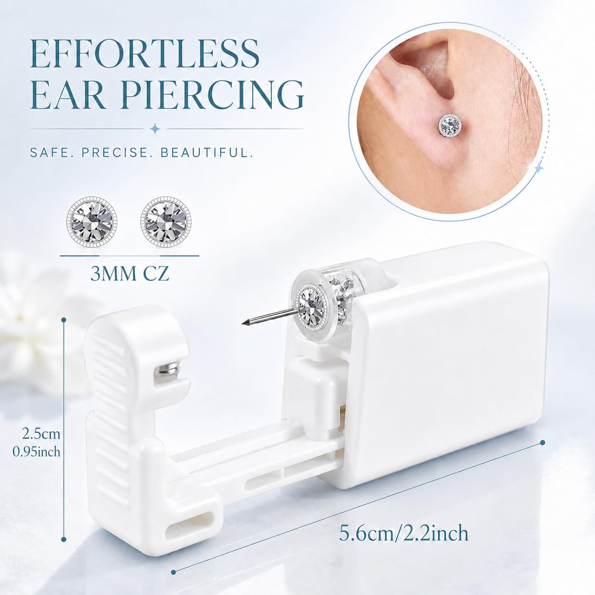 Anzero waterproof cover and S925 ear sticks showing short-term protection