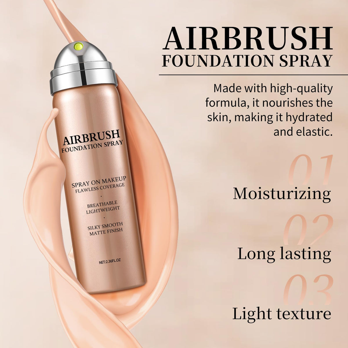 AOAZXBB being applied with brush for smooth, blendable finish benefit