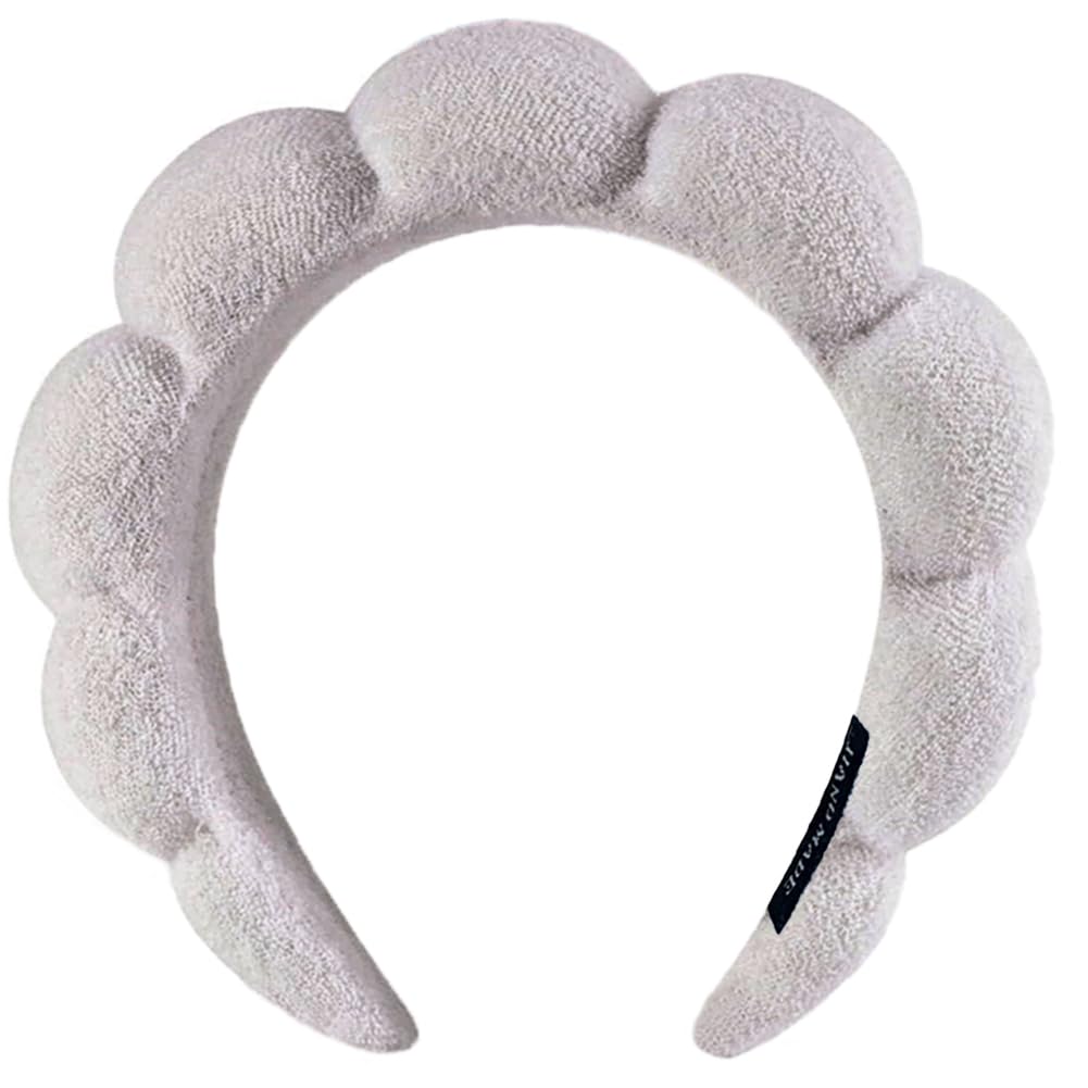 AOENJIE front view gray headband showing shape and fit benefit