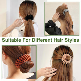 Aokid in use creating a neat ponytail for fast everyday styling
