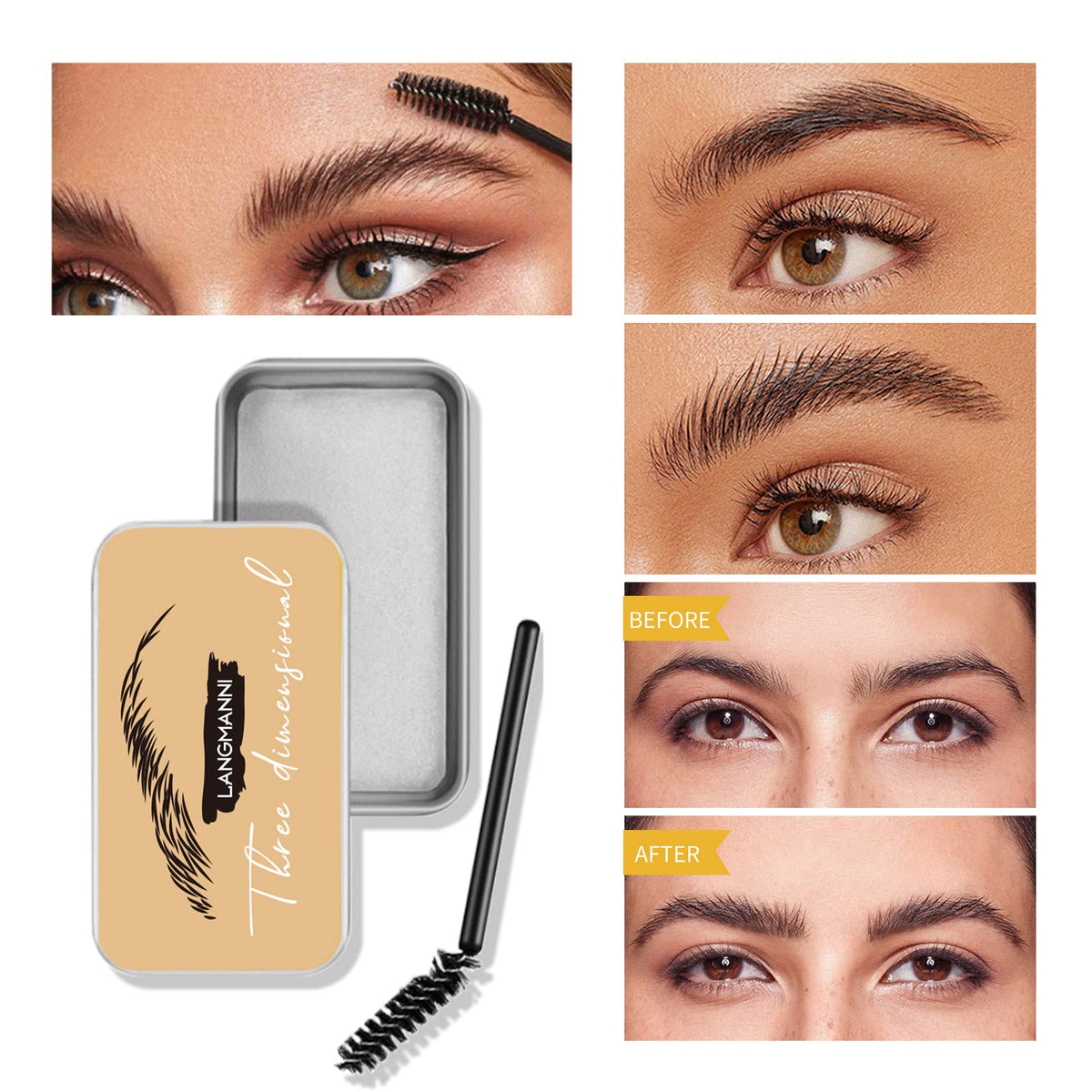 AOLIKOKO makeup brushes and sponge arranged to demonstrate multiuse tools