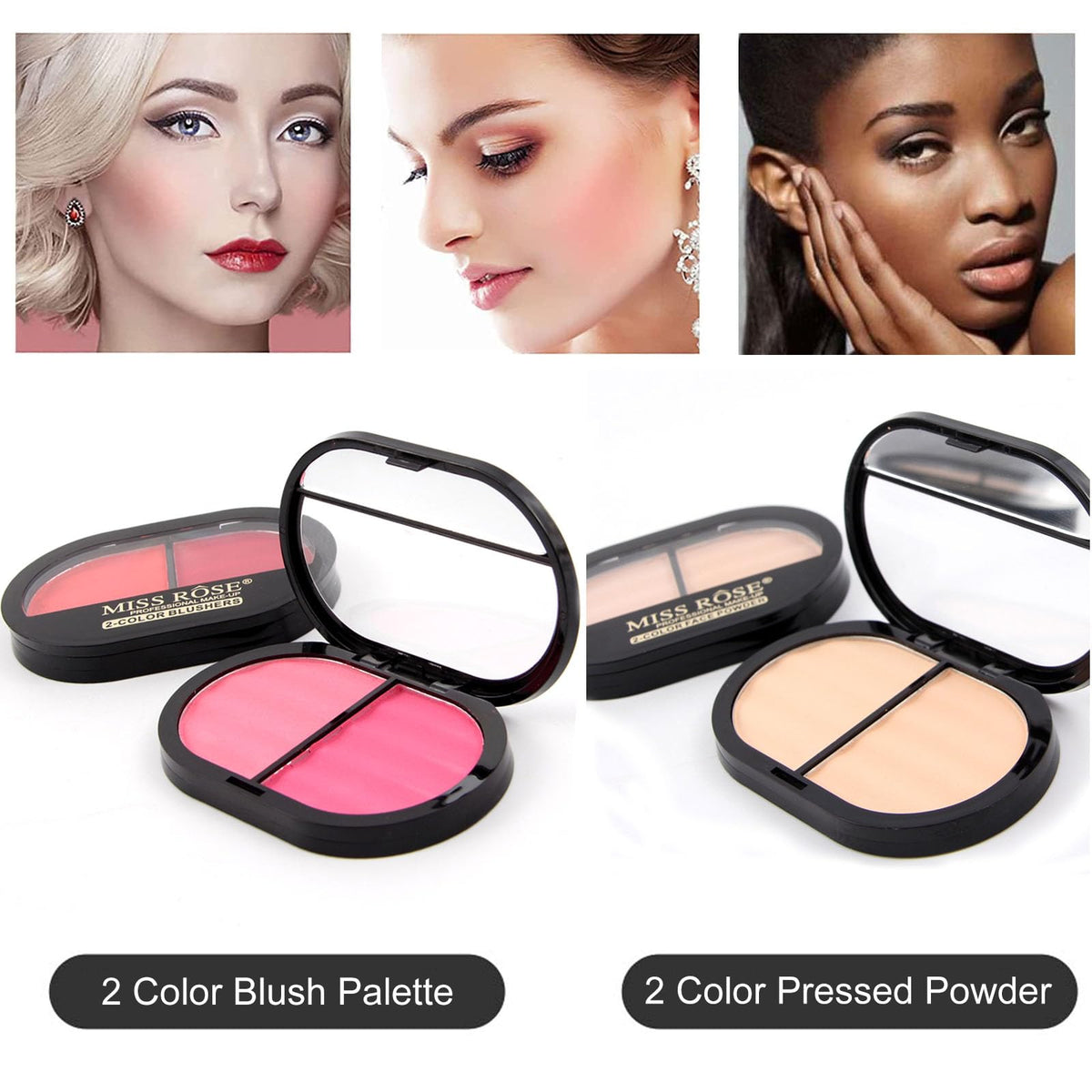 AOLIKOKO open cosmetic bag layout displaying organized travel-ready items