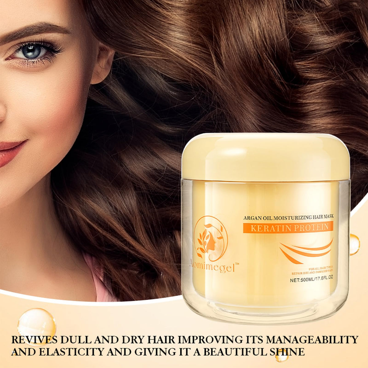 Aomimegel argan oil ingredient close-up illustrating nourishing and smoothing benefits