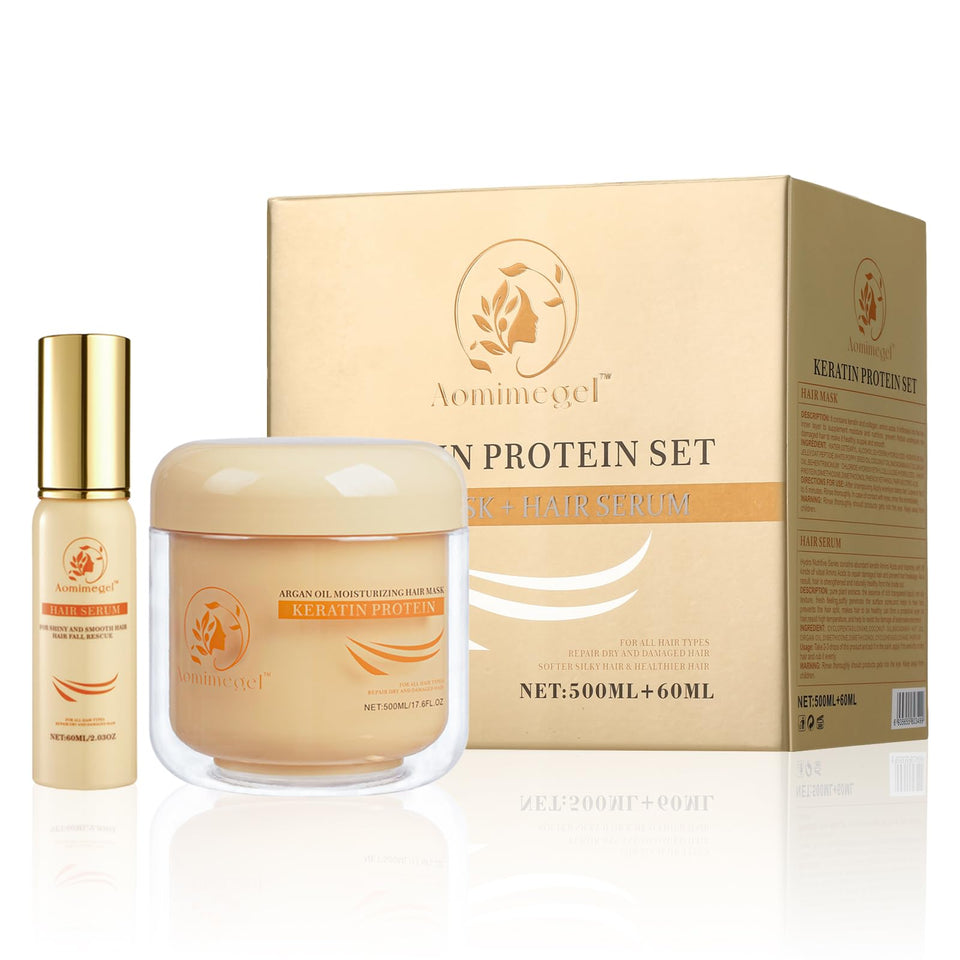 Aomimegel front packaging showing full-size set and benefits