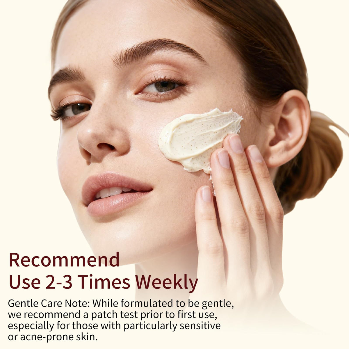AOPEIBOTO rice and honey ingredients display conveying natural moisturizing benefits