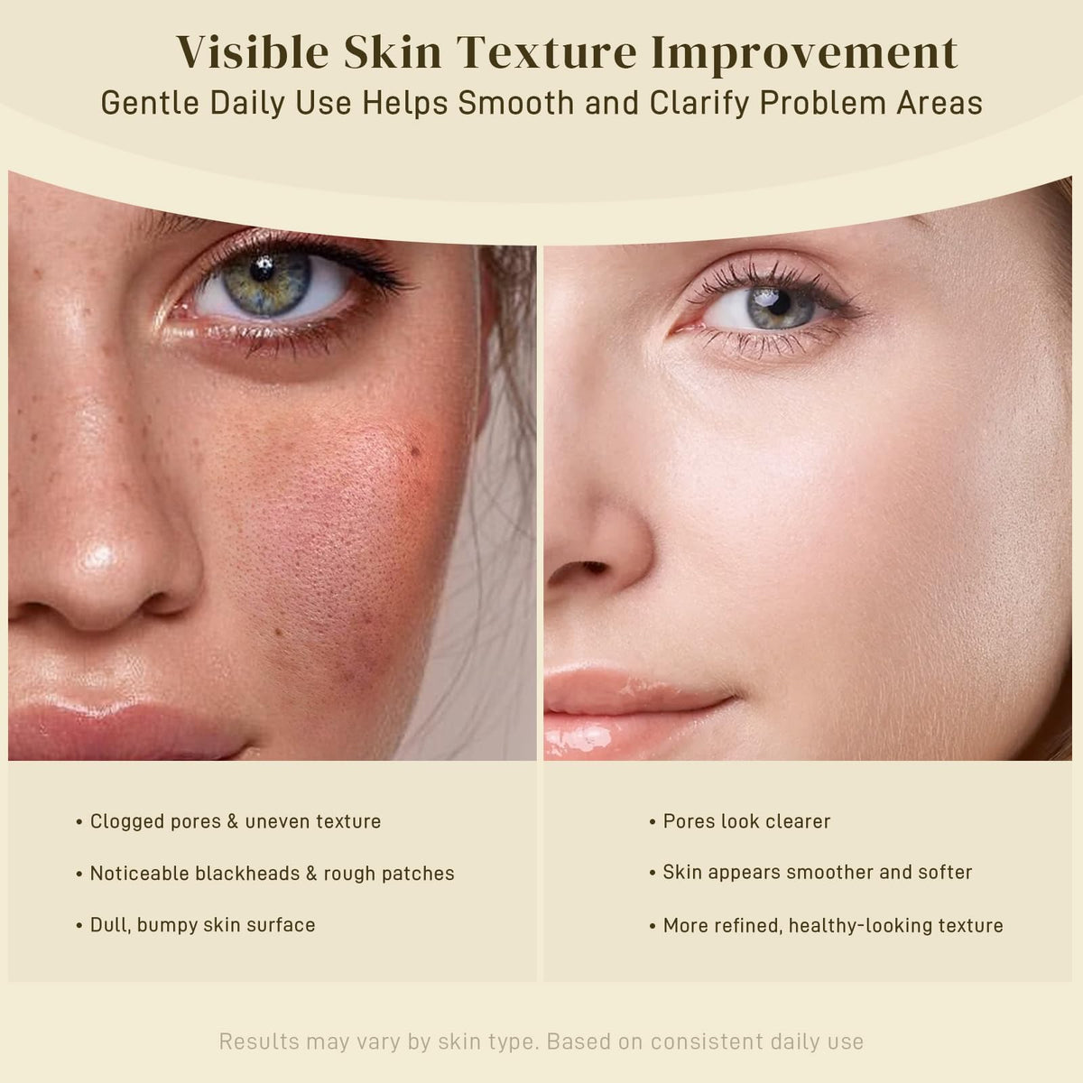 AOPO pad removing makeup from face showing fast cleansing benefit