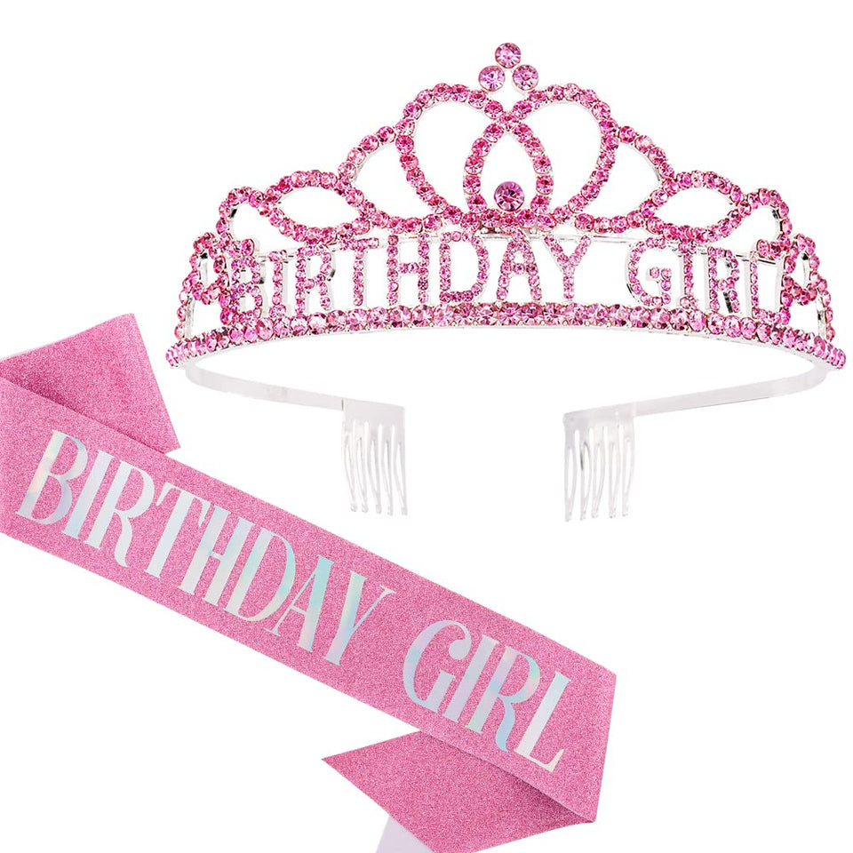 AOPRIE front crown and sash displayed for instant celebratory styling and photos