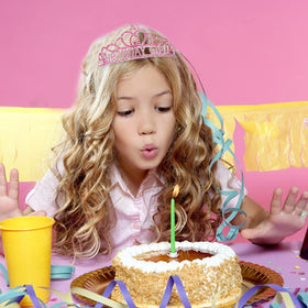 AOPRIE crown worn by model emphasizing comfortable fit and party-ready look