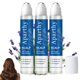 Aparthy roll on front packaging showing product benefits and set of three
