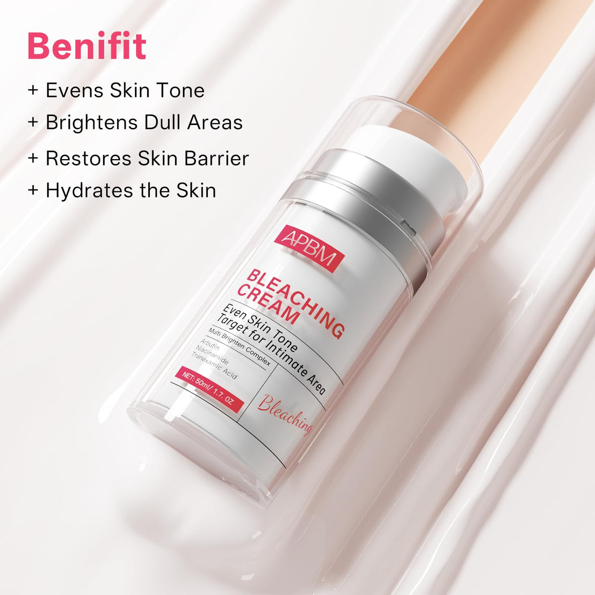 APBM applying cream to bikini line showing targeted even-tone support