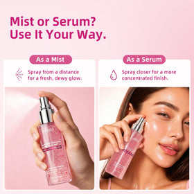 APBM styled on bathroom shelf suggesting daily routine compatibility