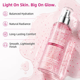 APBM dual-layer oil bead detail illustrating fresh serum-on-spray benefit