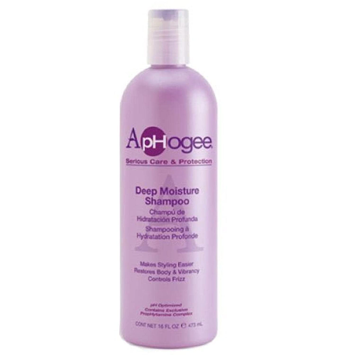 Aphogee front bottle showing label and hydration benefits