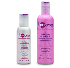 Aphogee front packaging showing both treatment and moisturizer for salon-strength repair