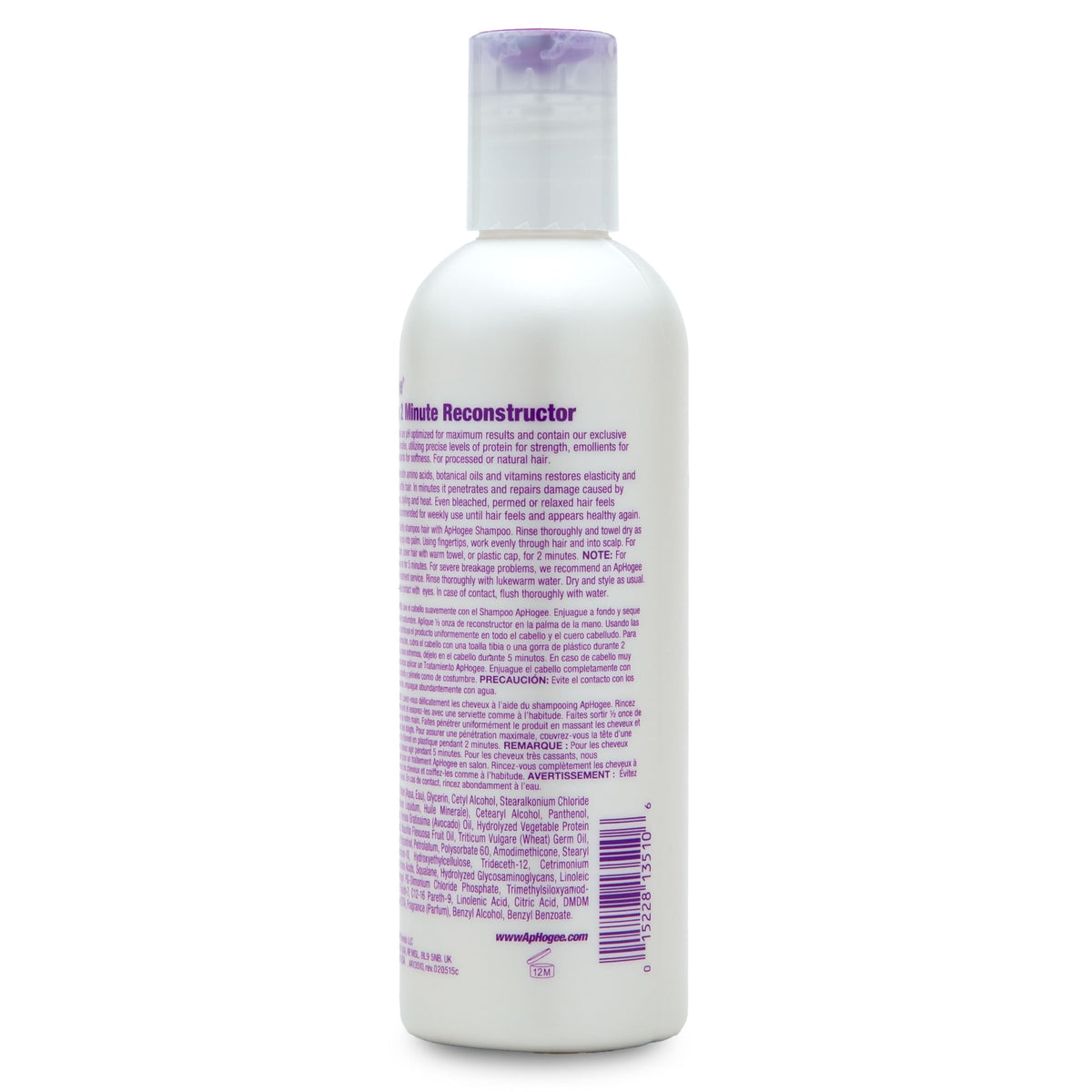 Aphogee ingredients shot with avocado and panthenol indicating nourishing benefits