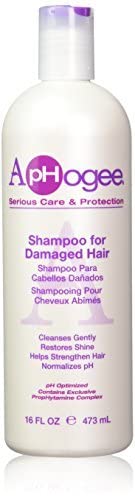 Aphogee shampoo pouring texture closeup illustrating gentle lather benefit