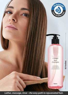 A'PIEU before and after hair photo showing smoother, shinier results