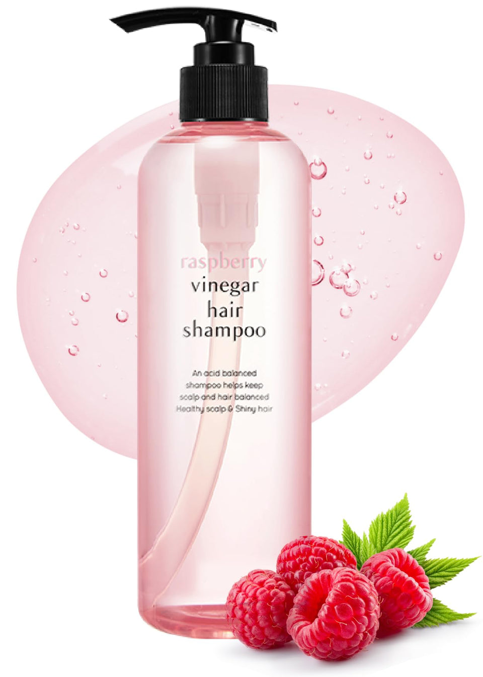 A'PIEU front bottle showing product name and raspberry scent for clear scalp