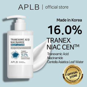 APLB close-up of lotion texture, highlights fast-absorbing hydrating finish