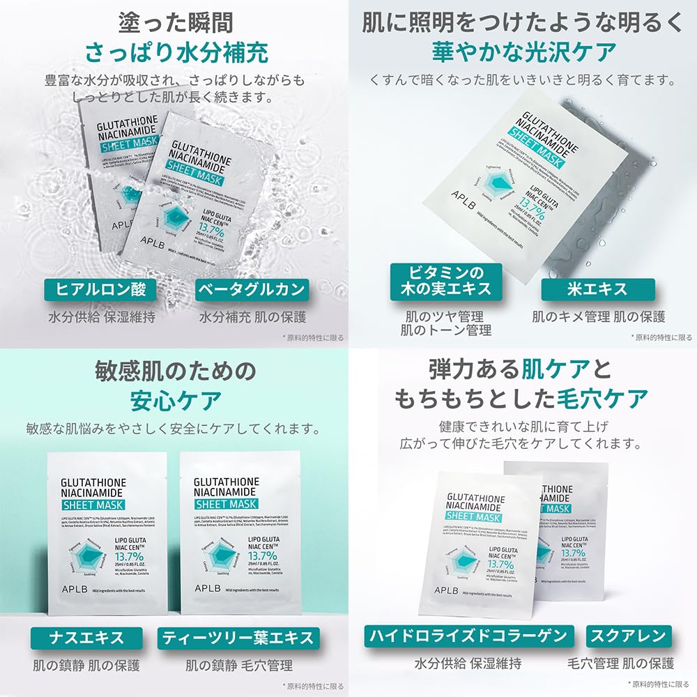 APLB individual pouch opened displaying mask and concentrated serum