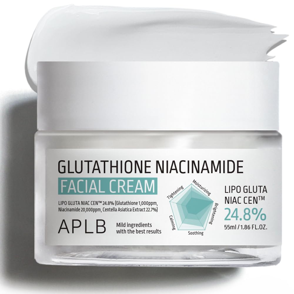 APLB jar front view showing LIPO GLUTA NIAC CEN cream and clear benefits