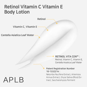 APLB label ingredient list highlighting Retinol VITA CEN and Centella