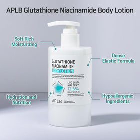 APLB lotion applied on arm illustrating quick absorption and smooth skin