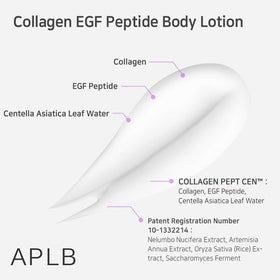 APLB lotion being applied to arm to improve skin texture