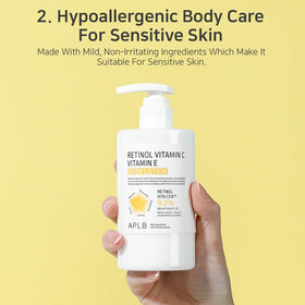 APLB lotion staged in bathroom to show daily routine convenience