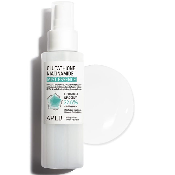 APLB mist front packaging showing bottle and branding, conveys premium hydration
