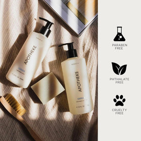 APOTHEKE Canvas on bathroom counter lifestyle scene adds subtle fragrance ambience