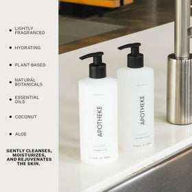APOTHEKE Canvas foam texture close-up demonstrates creamy lather and hydration