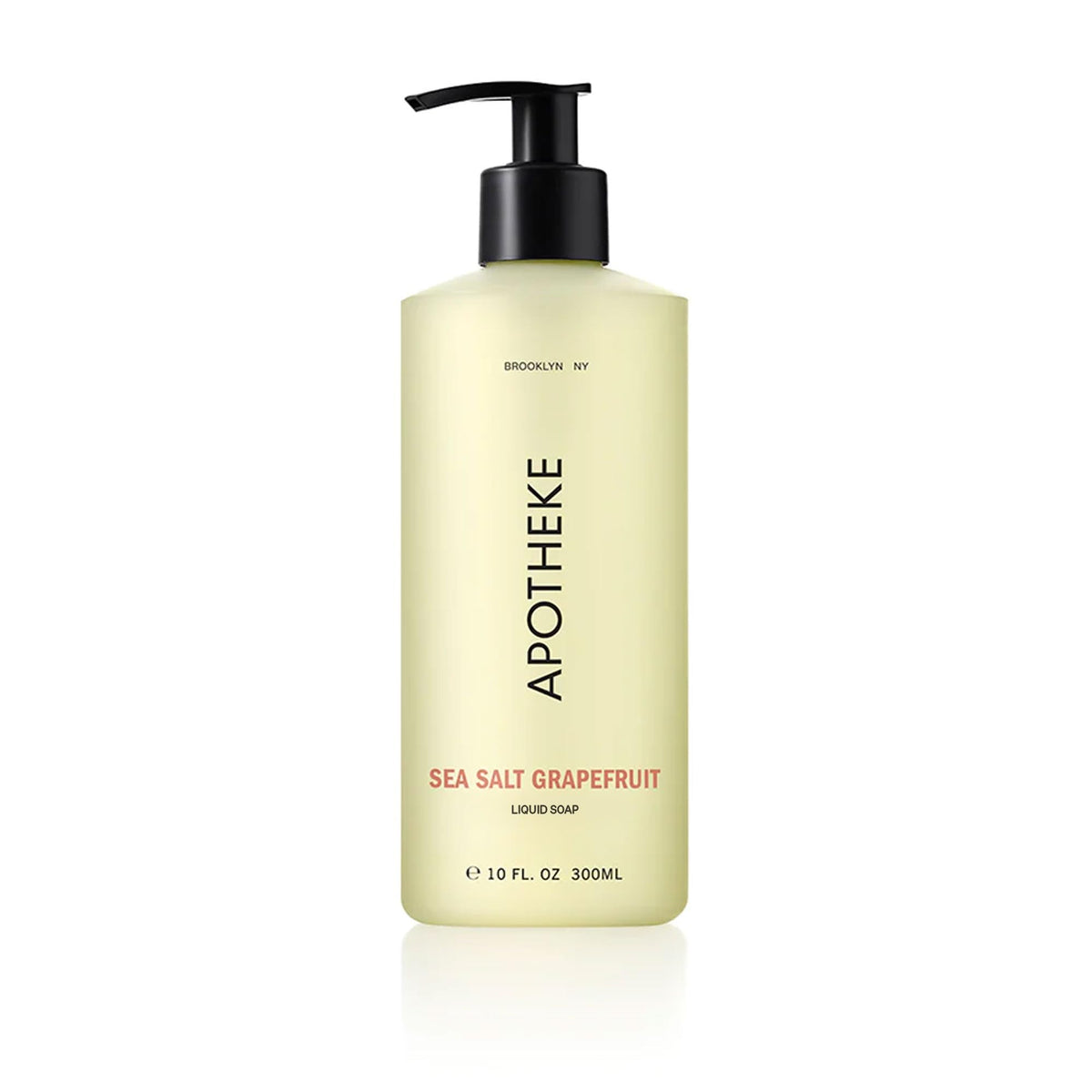 APOTHEKE front bottle view showing sleek label and refreshing scent