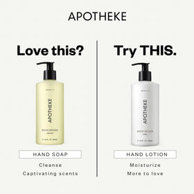 APOTHEKE bottle in hand for scale and ease-of-use visualization