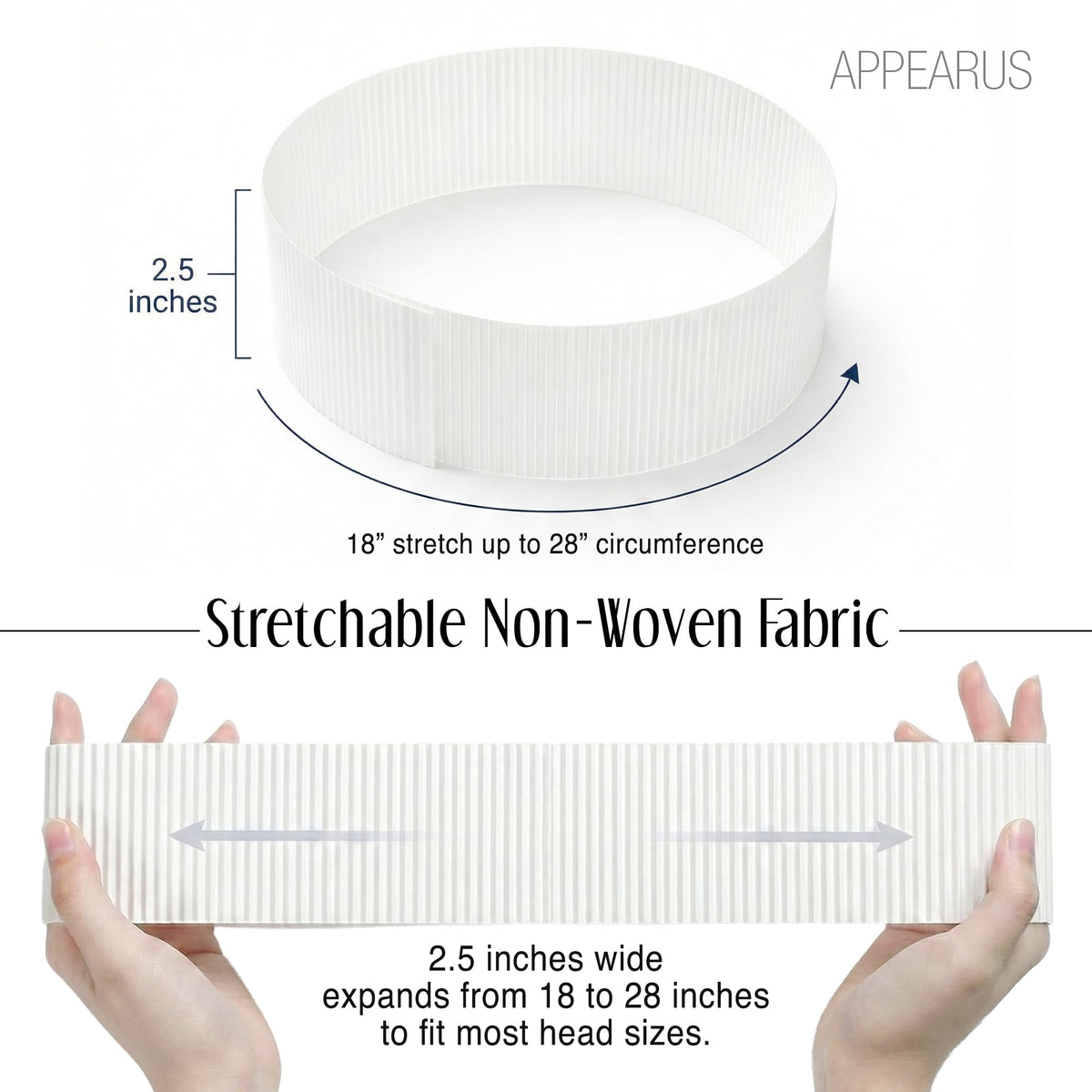 APPEARUS nonwoven fabric texture demonstrating snag-free benefit