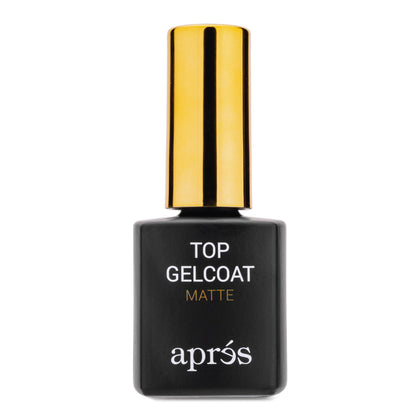 APRÉS bottle front view showing label and professional matte finish benefit
