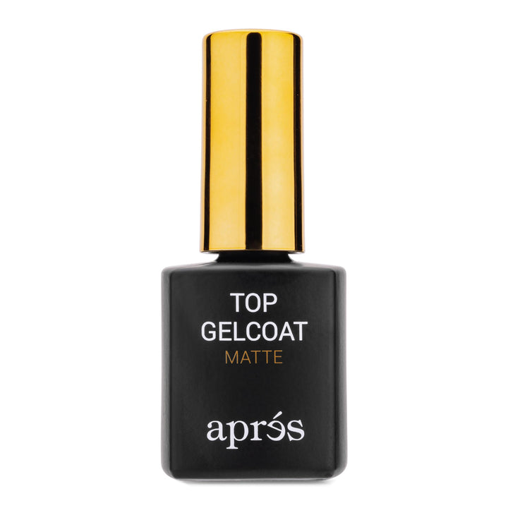 APRÉS bottle front view showing label and professional matte finish benefit