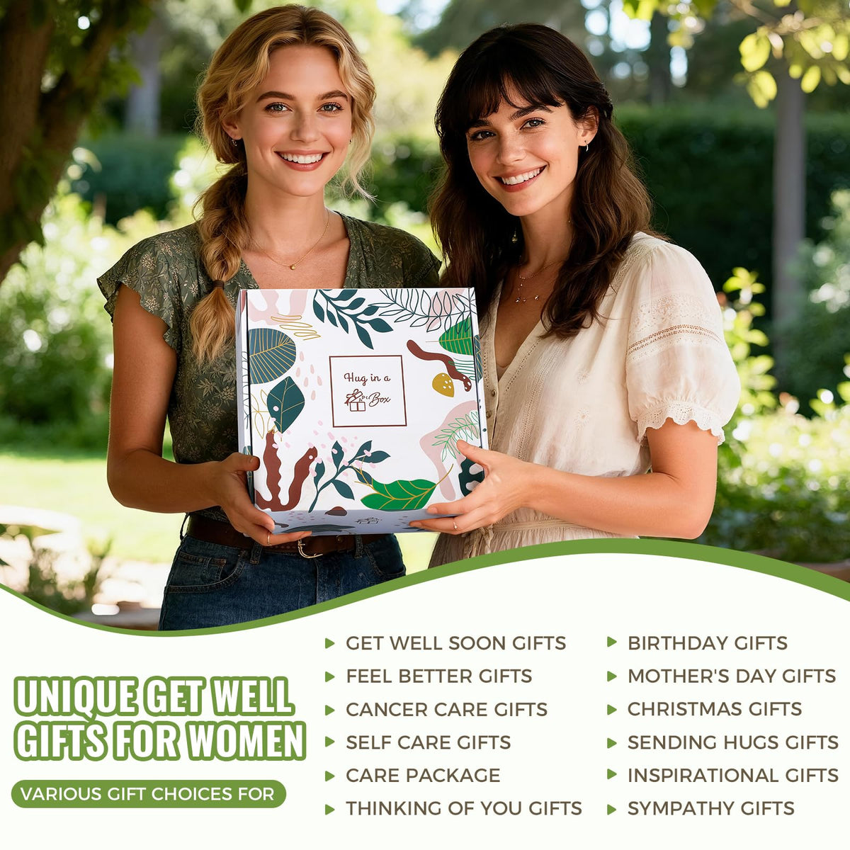 APRBOX gift box lid open revealing ready-to-gift arrangement and presentation