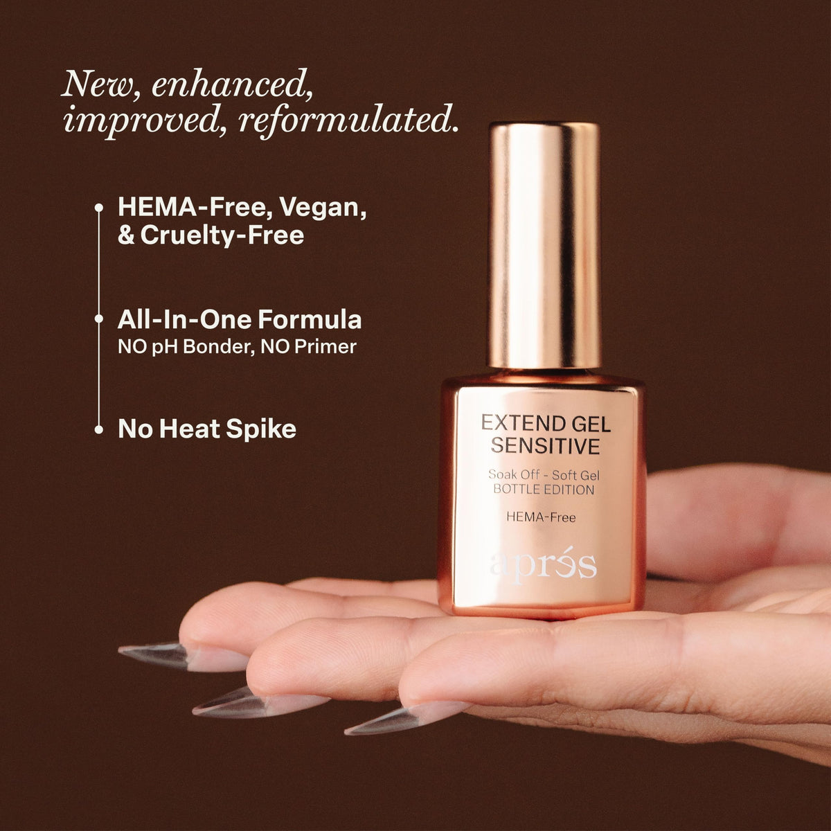 APRÉS close-up texture of adhesive highlighting smoother application control