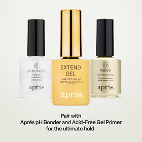 APRÉS Gel‑X extensions set showcasing long‑lasting flexible adhesion