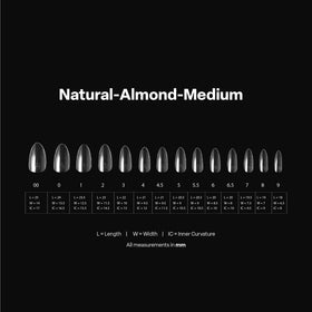 APRÉS layout of Gel-X sizes 00–9 including half sizes for fast selection