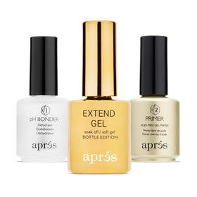 APRÉS Gold Bottle front packaging showing product and professional finish