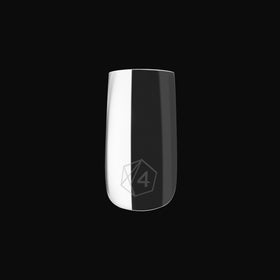 APRÉS Gel-X tips held in hand demonstrating compact short length