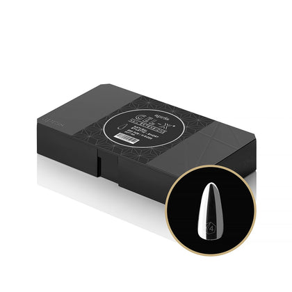 APRÉS front packaging of 500 Gel-X natural stiletto short tips, professional supply