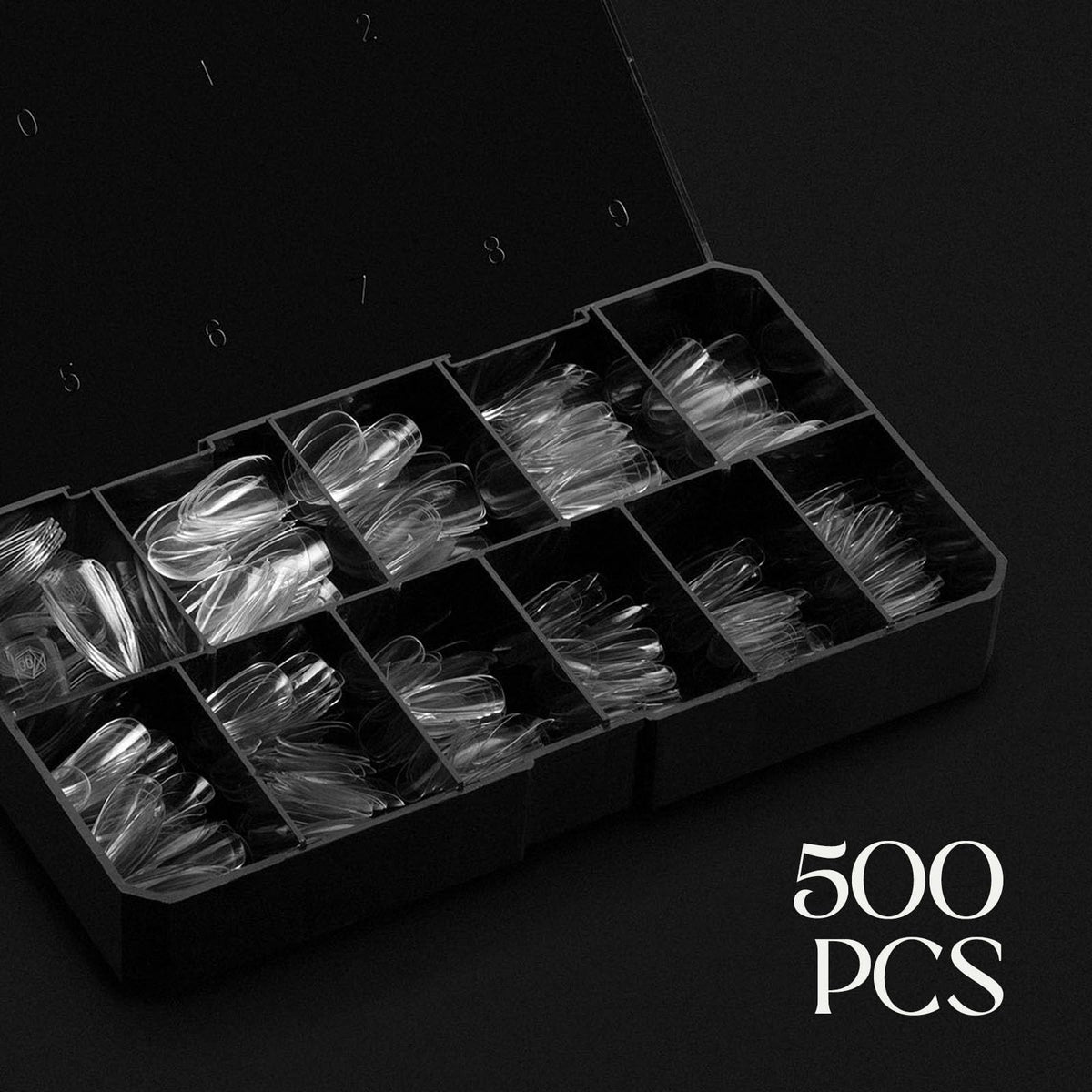 APRÉS layout showing all 11 Gel-X sizes 00–9 for precise size matching