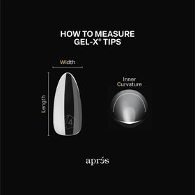 APRÉS tip being applied to a nail demonstrating faster salon application