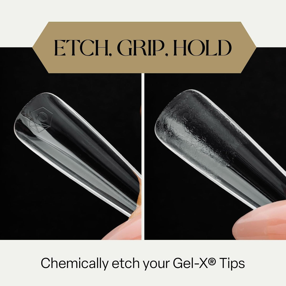 APRÉS Gel‑X Prep droplet close-up displaying non-acid liquid consistency for gentle etching